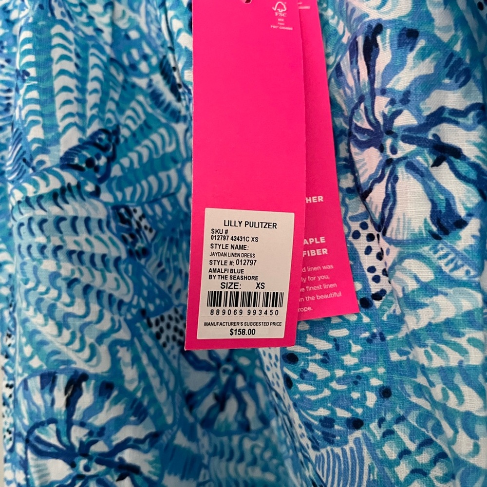 NWT Jaydan Linen Dress - Picture 2 of 2